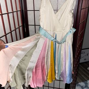 Rainbow Trumpet Dress